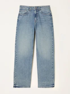 FatFace Filby Bleach Wash Denim Relaxed Straight Jeans
