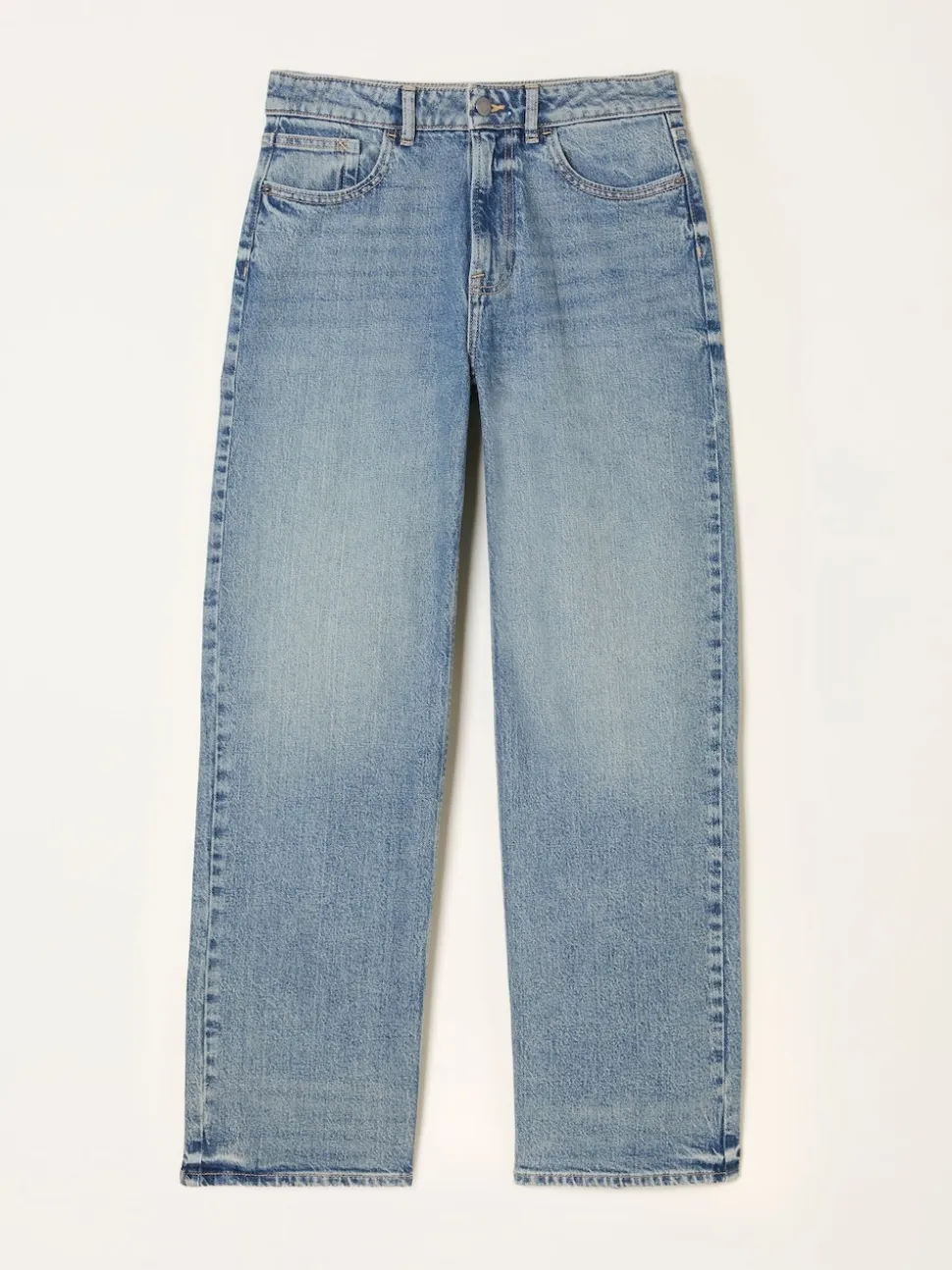 FatFace Filby Bleach Wash Denim Relaxed Straight Jeans