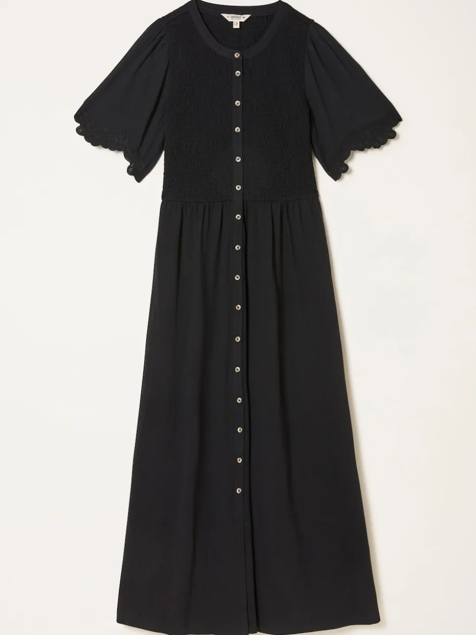 FatFace Fleur Black Jersey Midi Dress
