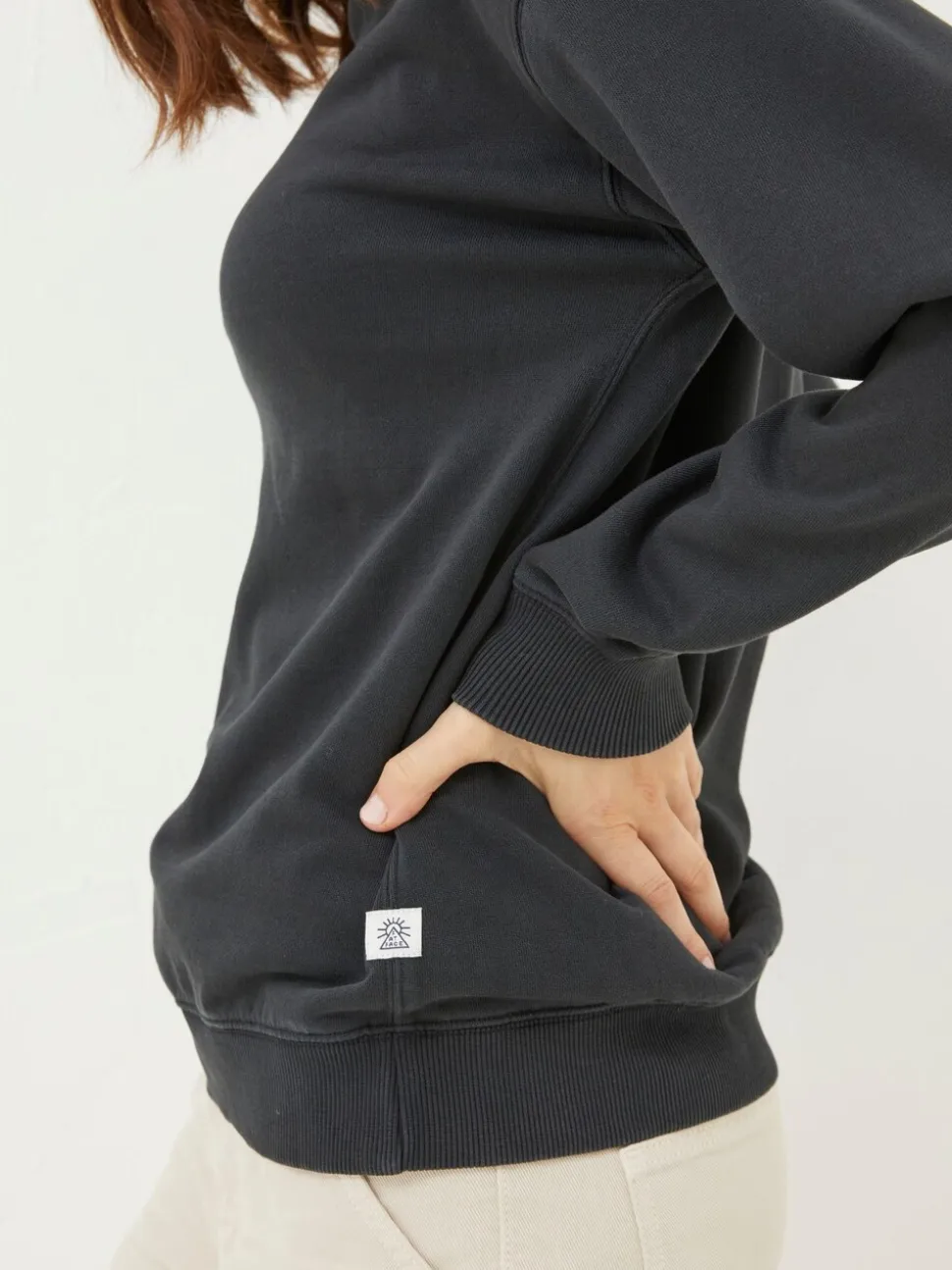 FatFace Georgia Black Crew Sweatshirt