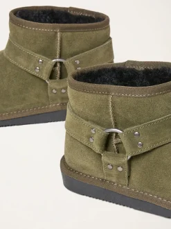 FatFace Green Biker Mini Boot