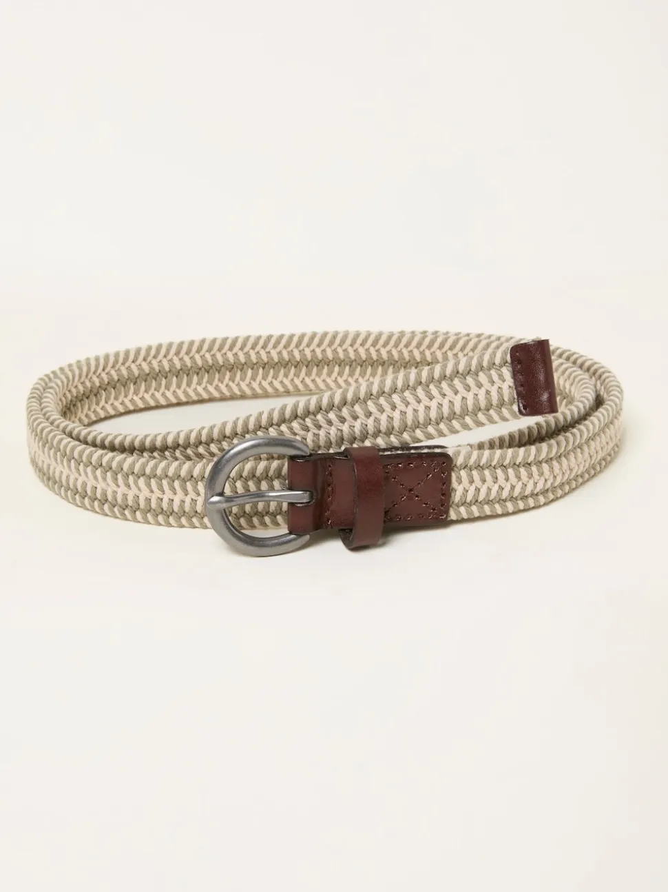 FatFace Green Woven Belt