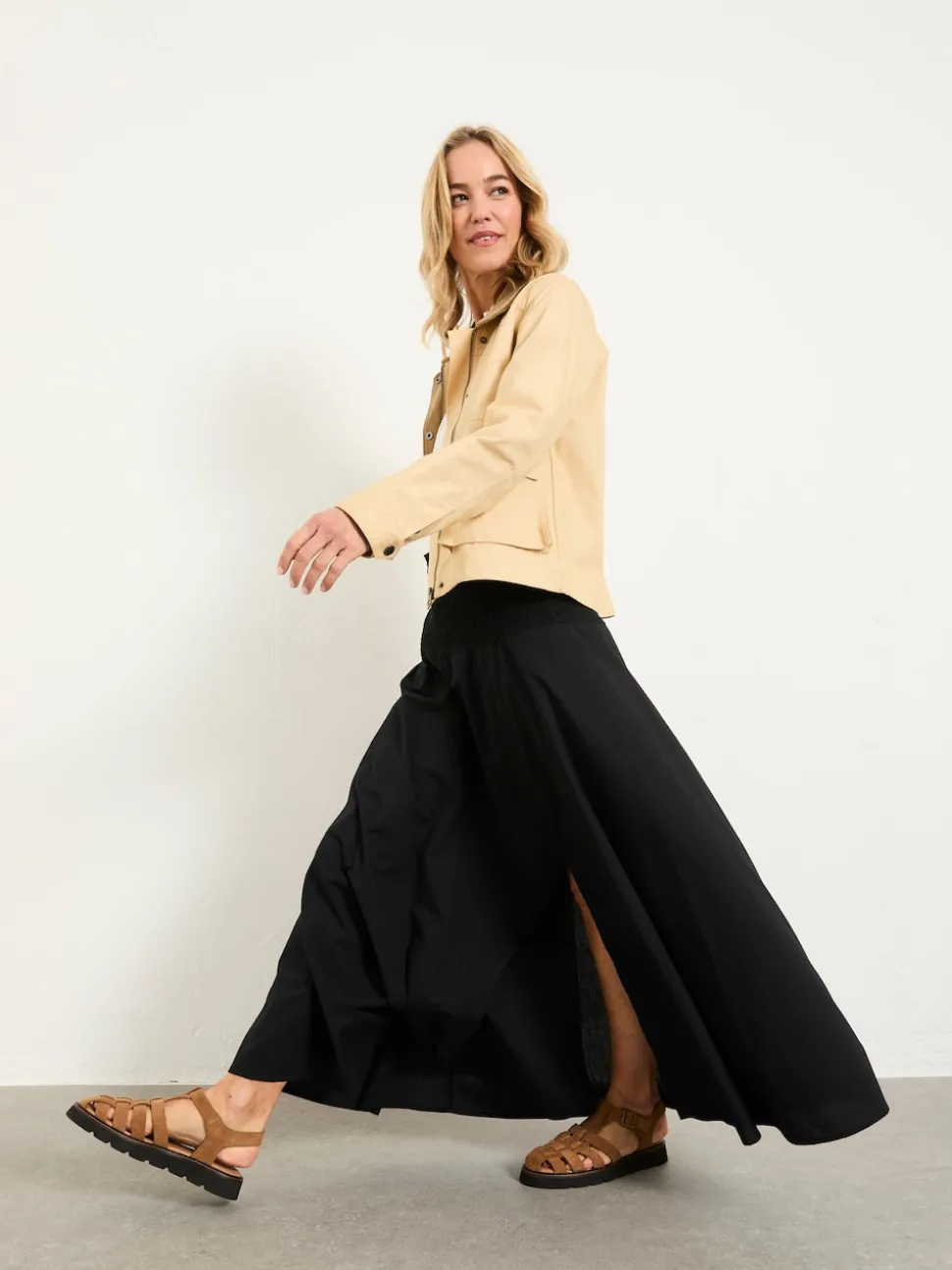 FatFace Harper Black Maxi Skirt