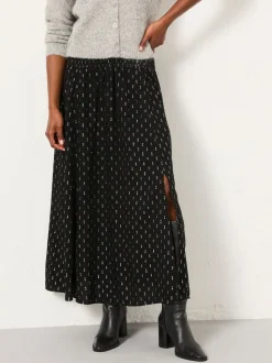 FatFace Harper Black Midi Skirt