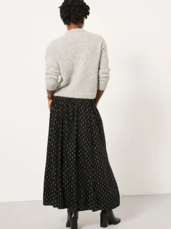 FatFace Harper Black Midi Skirt