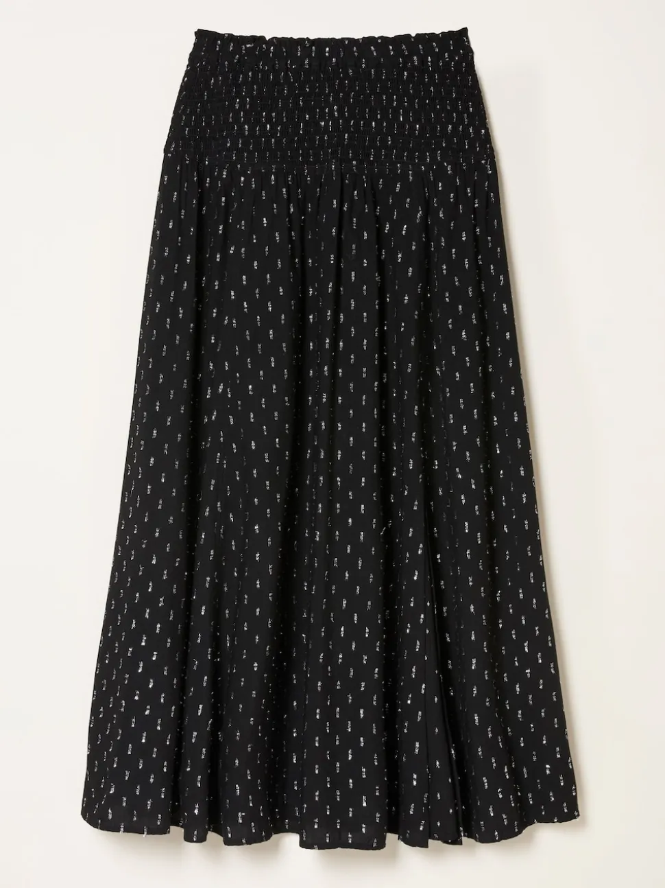 FatFace Harper Black Midi Skirt