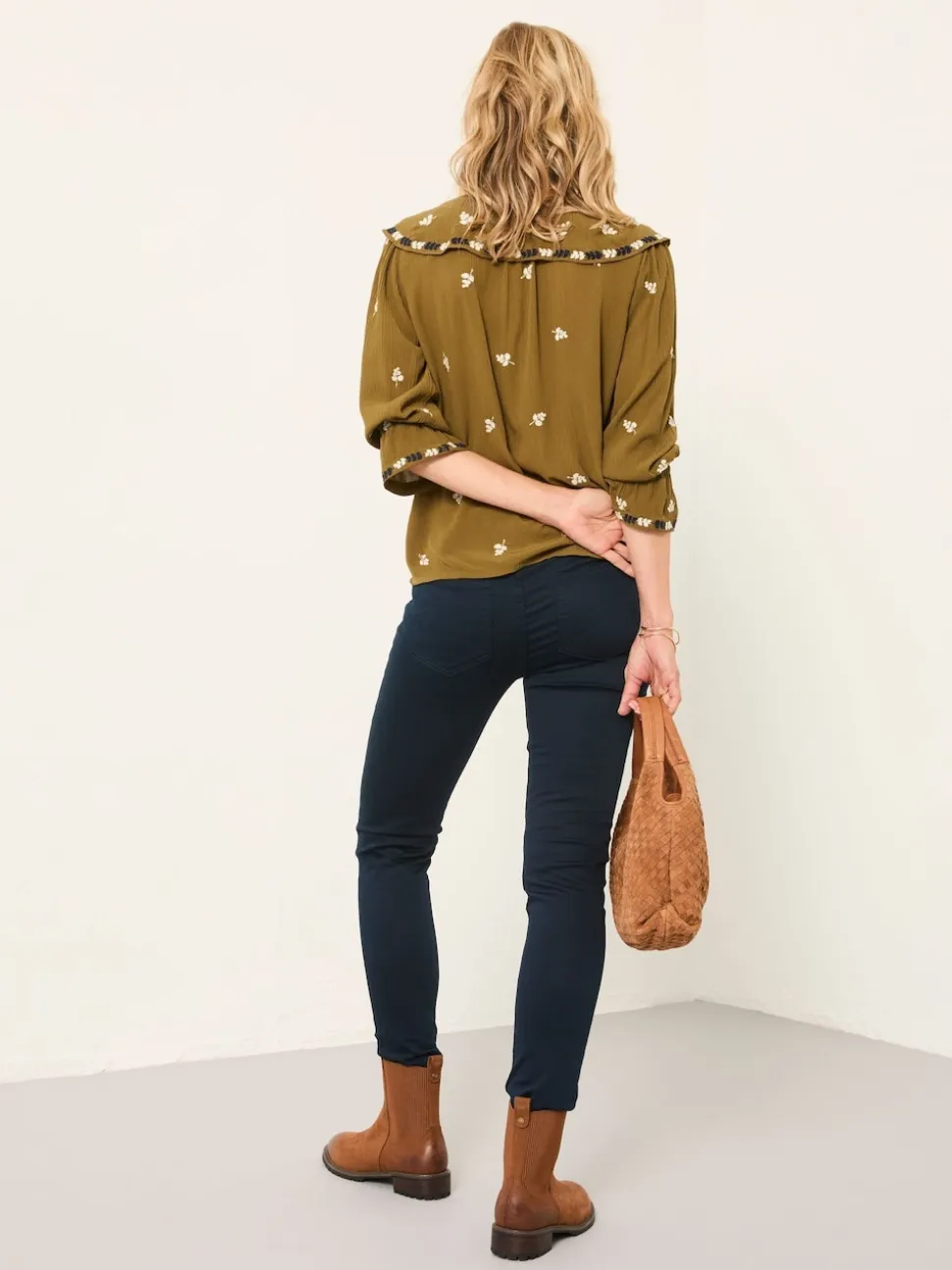 FatFace Hayle Navy Five Pocket Jegging