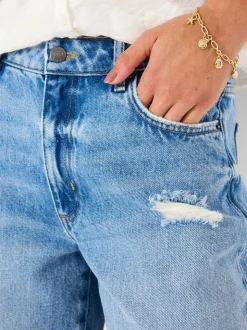 FatFace Isabella Light Blue Denim Bermuda Shorts