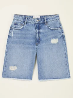 FatFace Isabella Light Blue Denim Bermuda Shorts