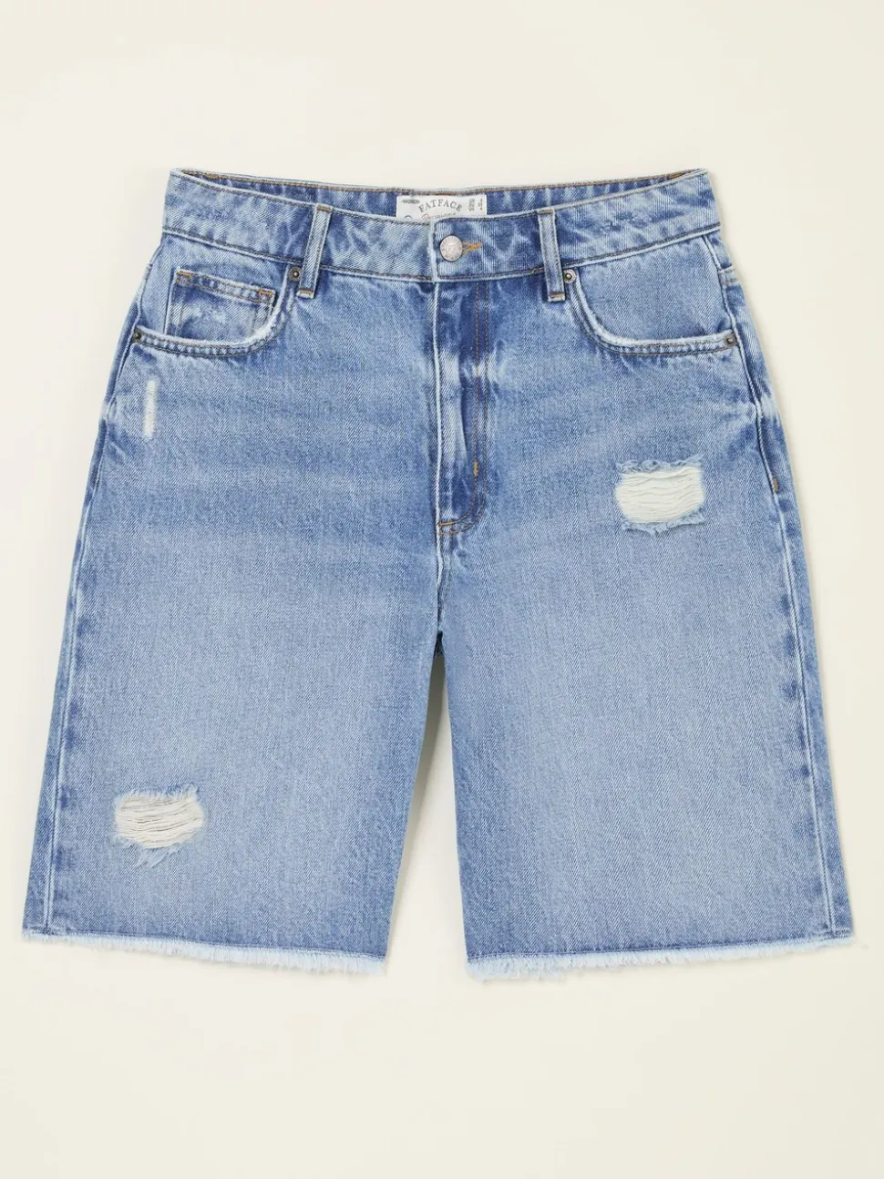 FatFace Isabella Light Blue Denim Bermuda Shorts