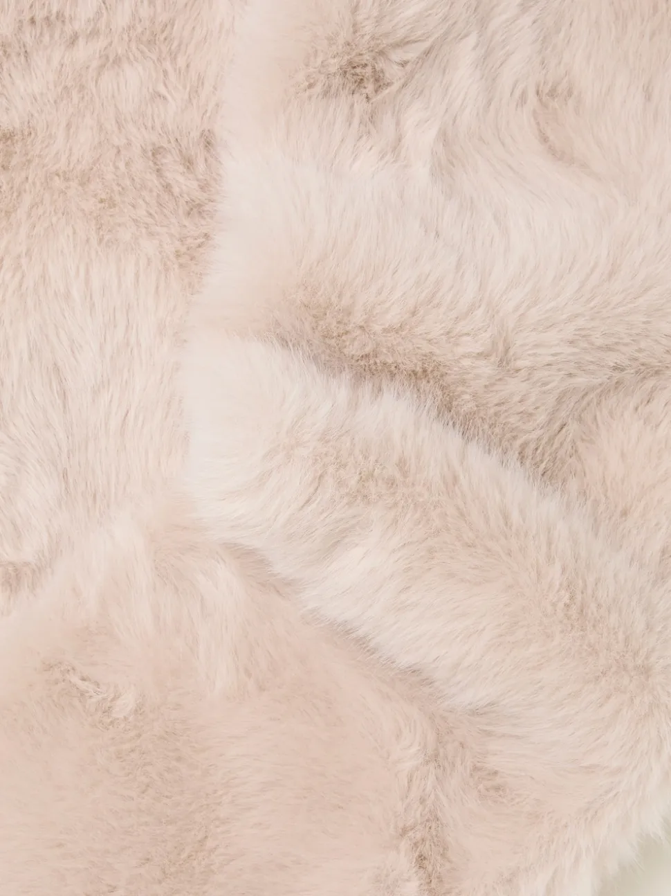 FatFace Ivory Faux Fur Scarf