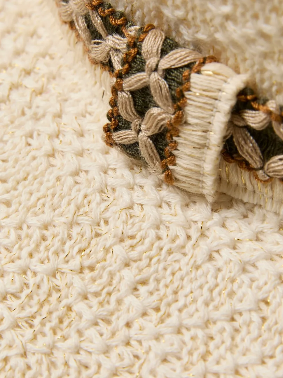 FatFace Ivory Sparkle Fedora Hat