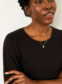 FatFace Jenny Black Top