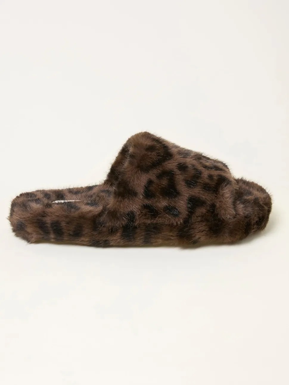 FatFace Kat Black Leopard Slipper