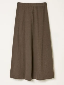 FatFace Kitty Chocolate Brown Jersey Midi Skirt