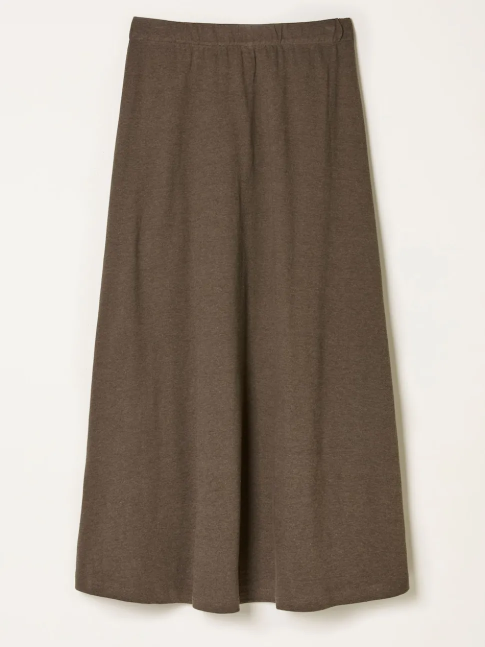 FatFace Kitty Chocolate Brown Jersey Midi Skirt