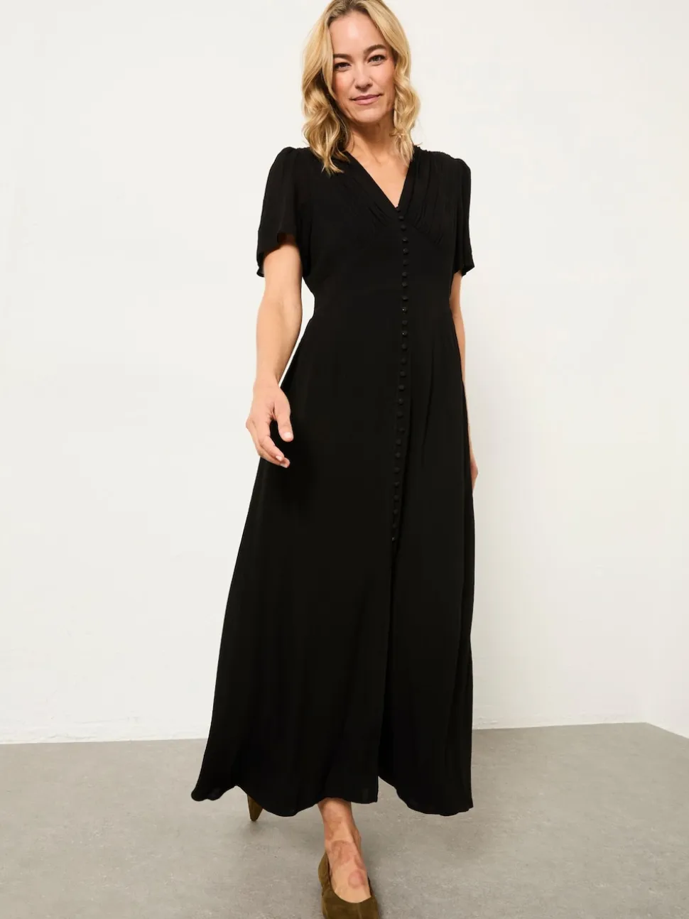 FatFace Livvy Black Midi Dress