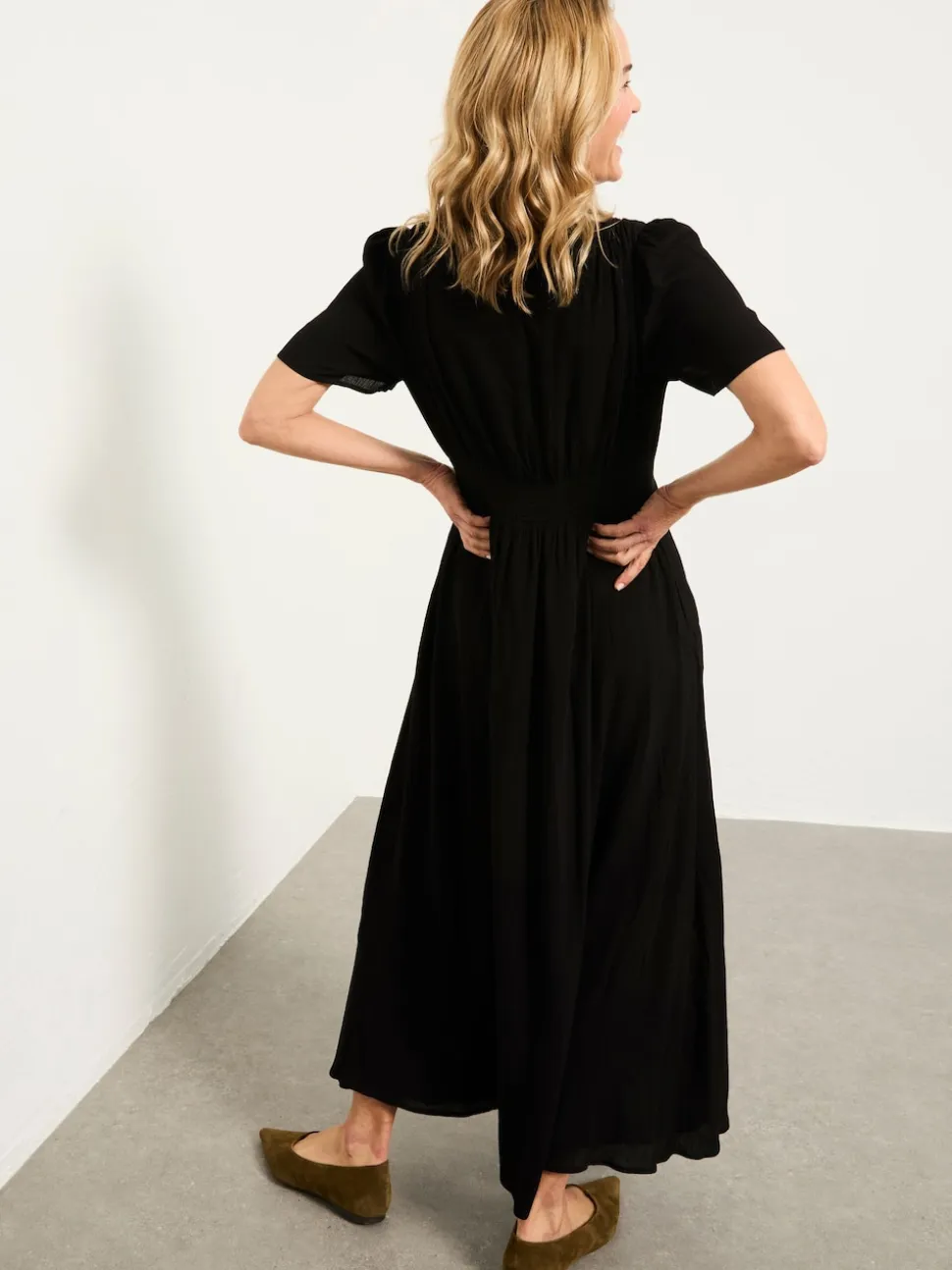 FatFace Livvy Black Midi Dress