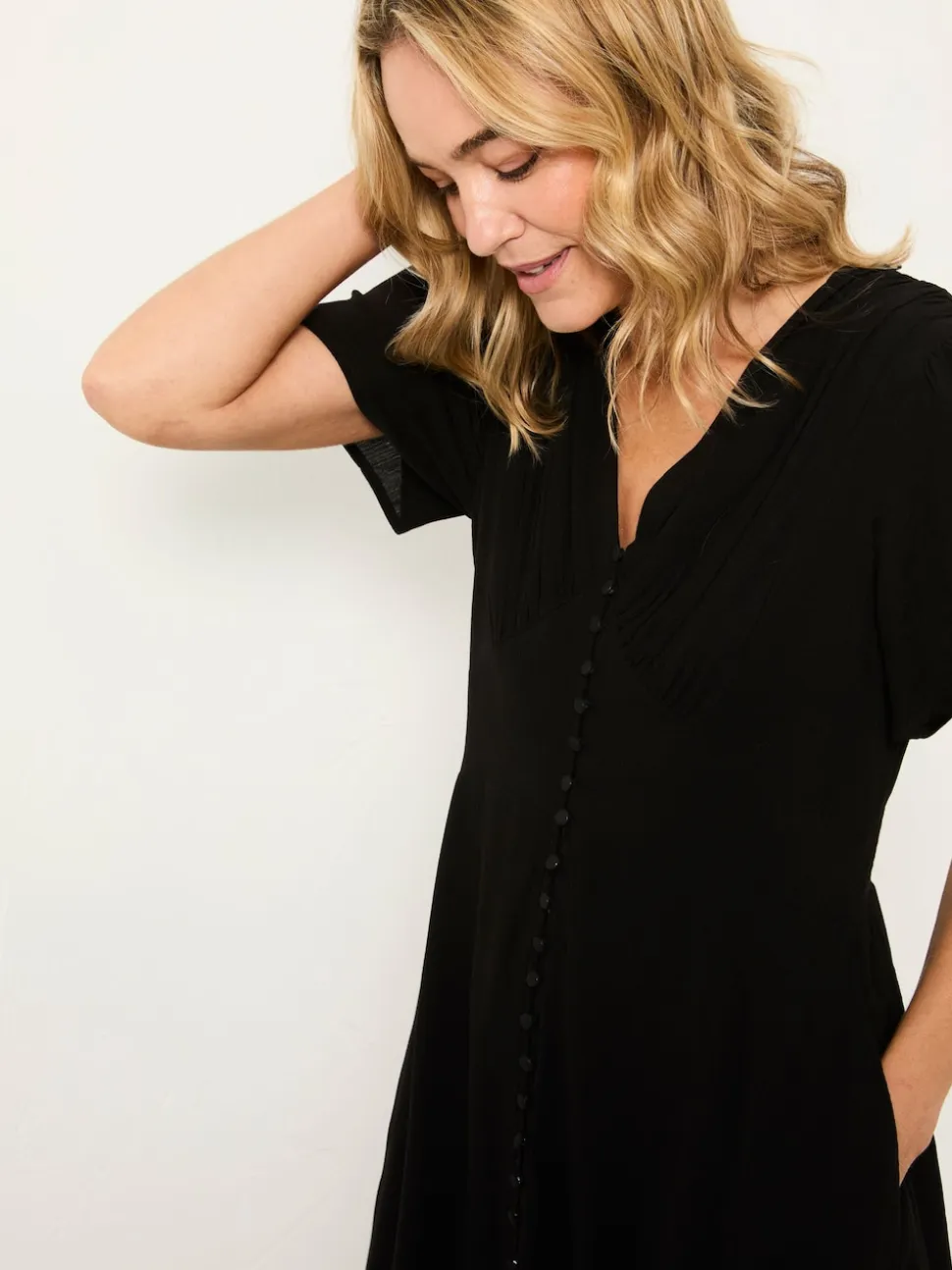FatFace Livvy Black Midi Dress