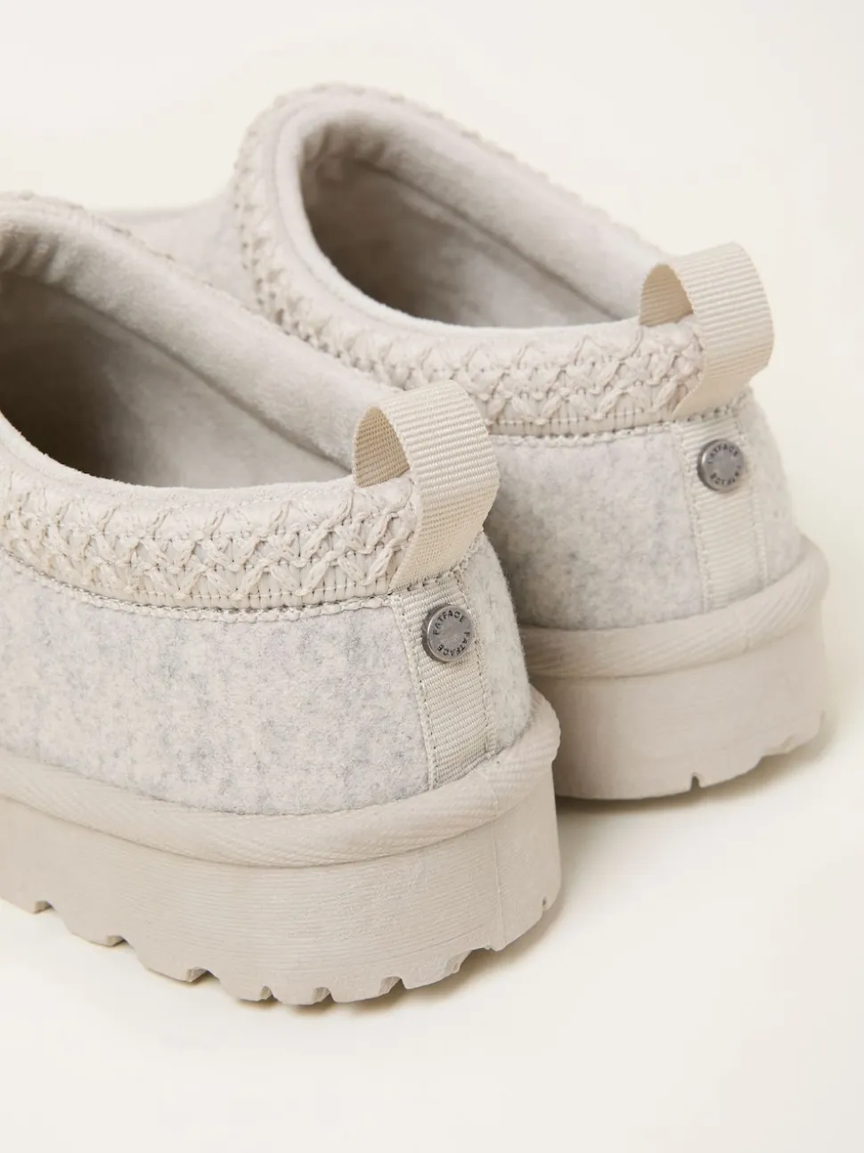 FatFace Lyra Grey Felt Mule Slipper