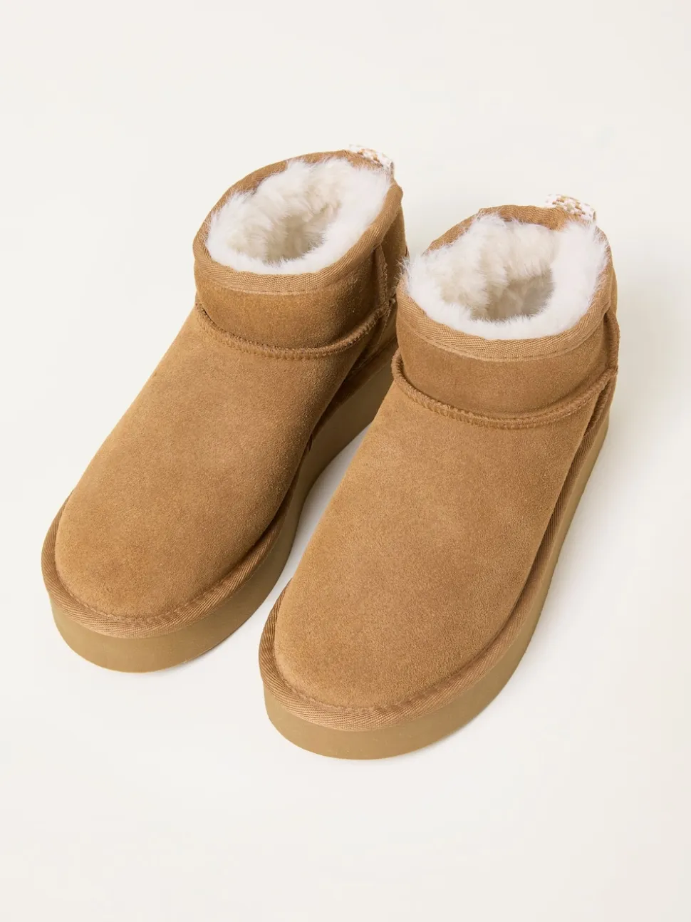 FatFace Maeve Tan Brown Suede Mini Boot