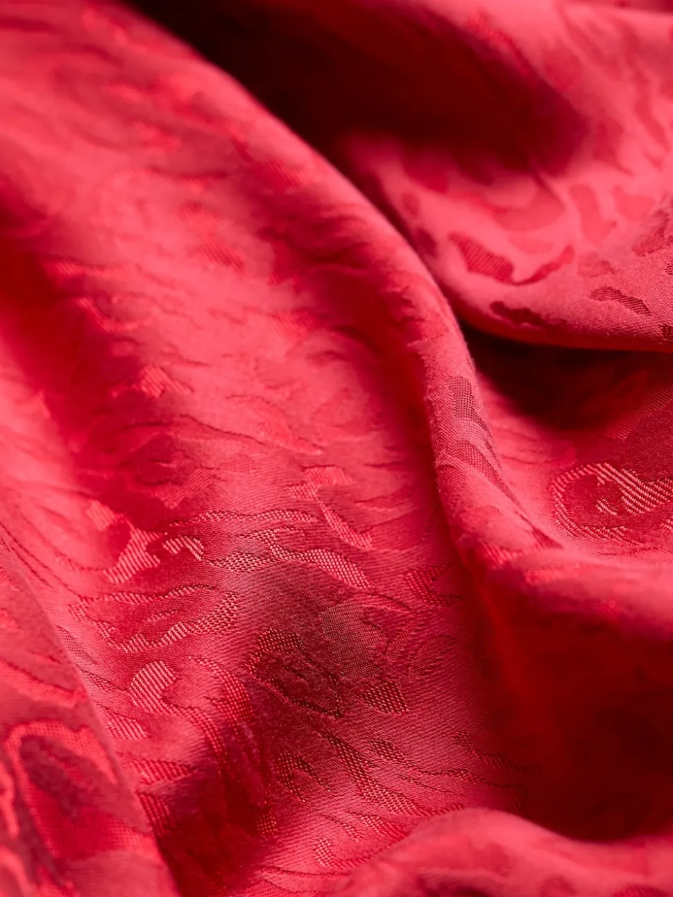 FatFace Malia Red Jacquard Midi Skirt