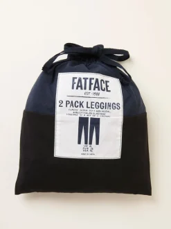 FatFace Meribel Black & Navy 2 Pack Leggings