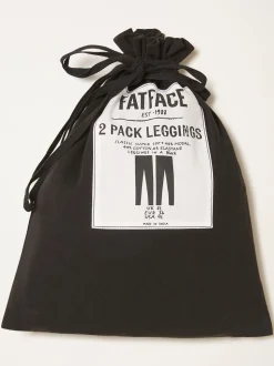 FatFace Meribel Black 2 Pack Leggings