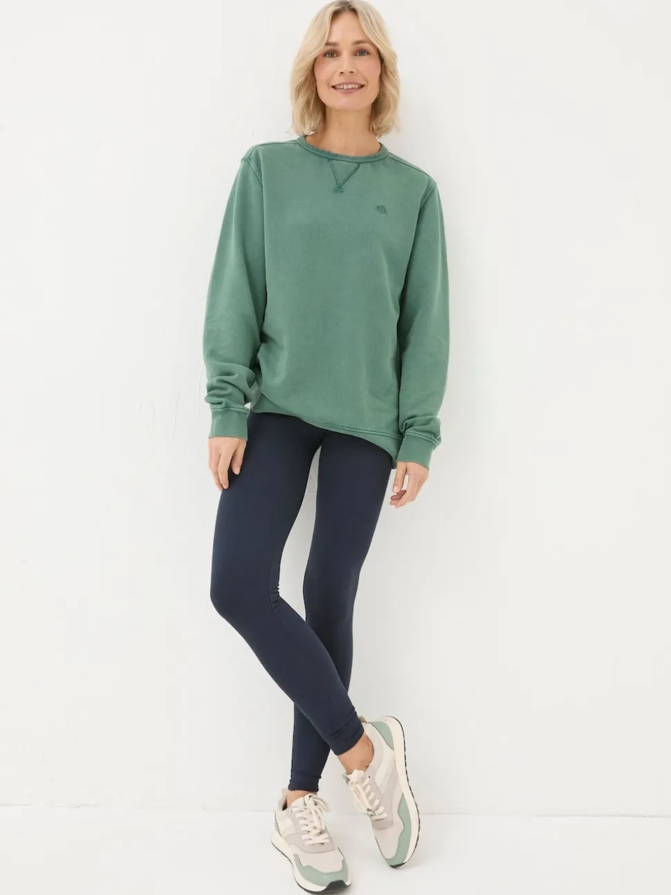 FatFace Meribel Blue Full Length Leggings
