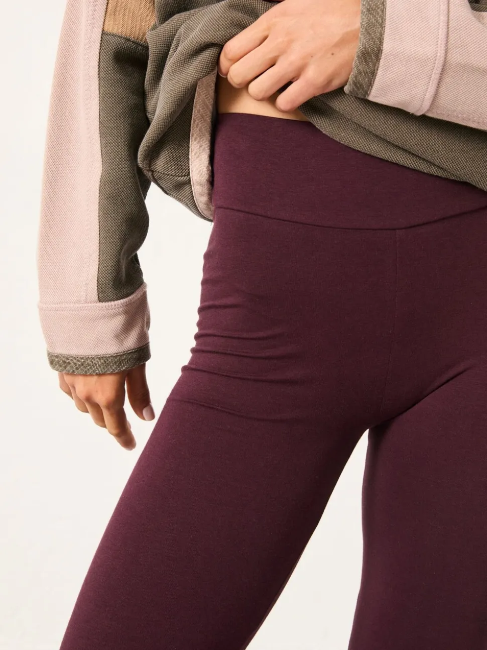 FatFace Meribel Purple High Rise Legging