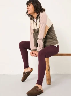FatFace Meribel Purple High Rise Legging