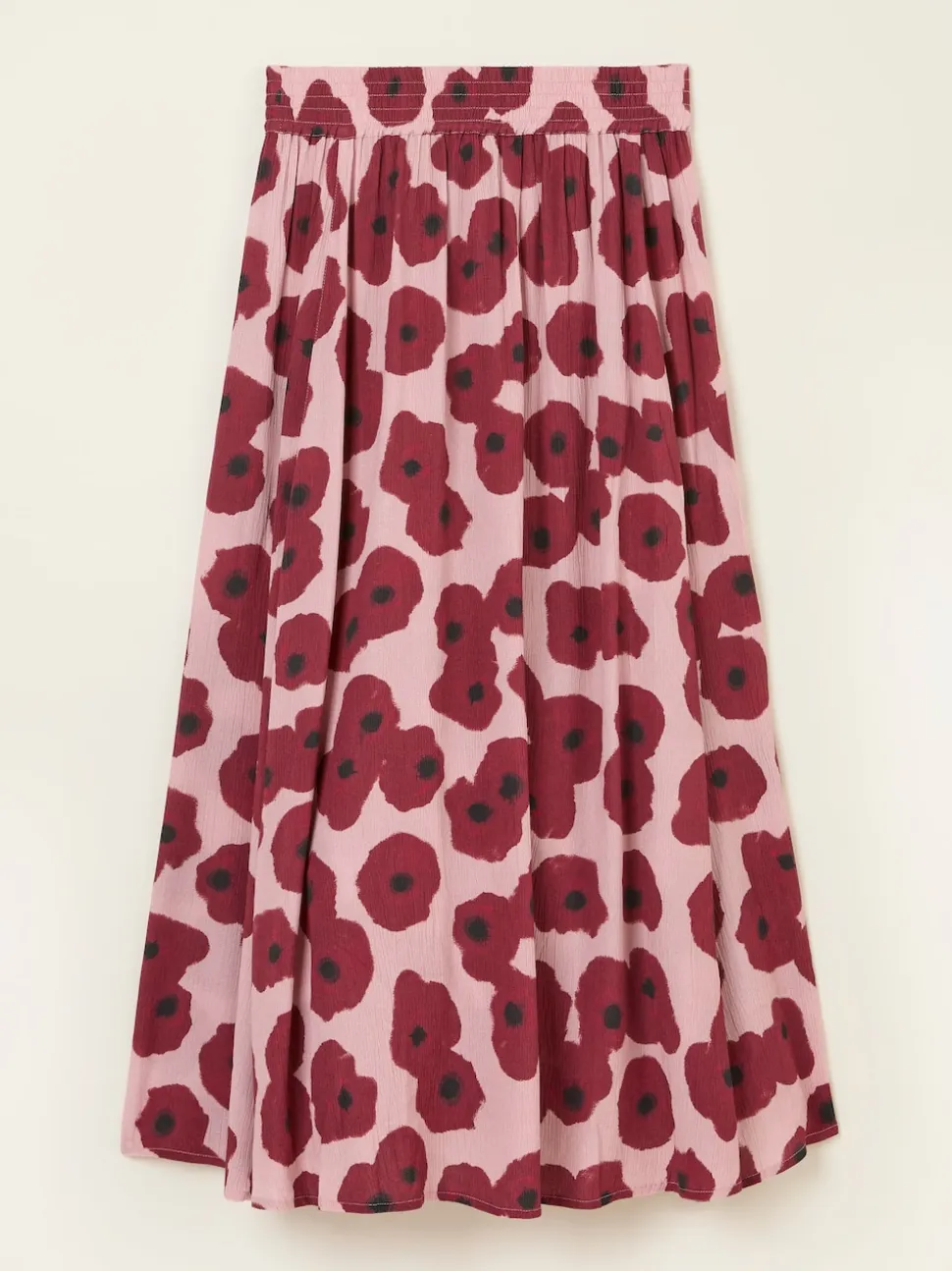 FatFace Millie Multi Poppies Midi Skirt