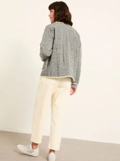 FatFace Milly Blue Ditsy Quilted Jacket