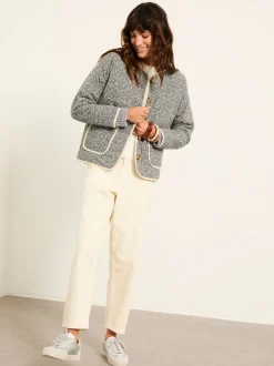 FatFace Milly Blue Ditsy Quilted Jacket