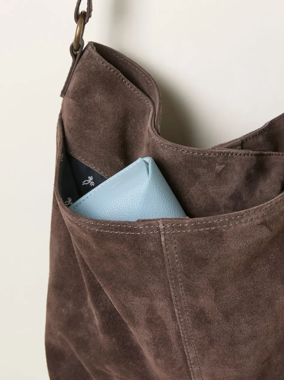FatFace Molly Chocolate Brown Suede Shoulder Bag