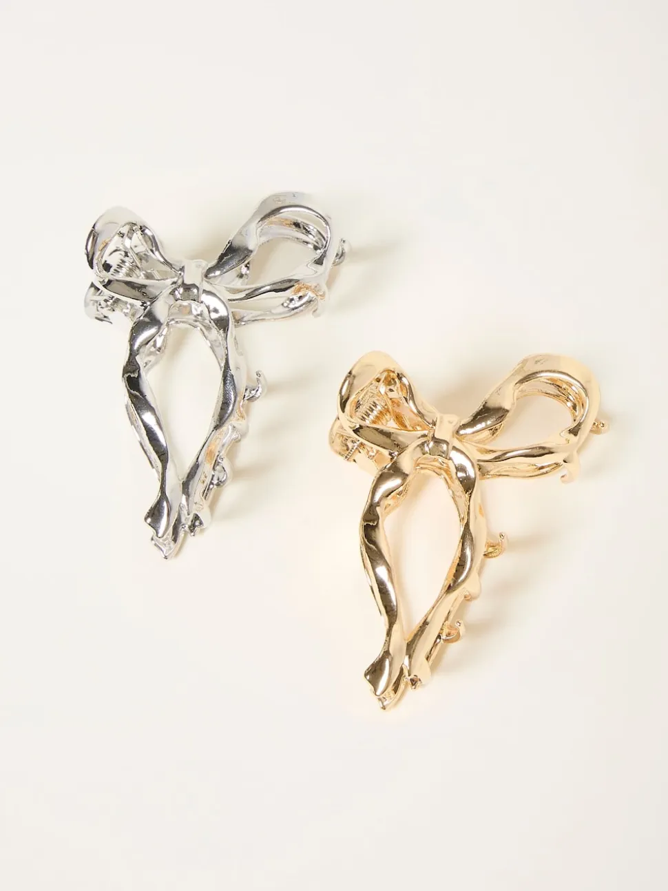 FatFace Multi 2 Pack Metal Bow Claw Clips