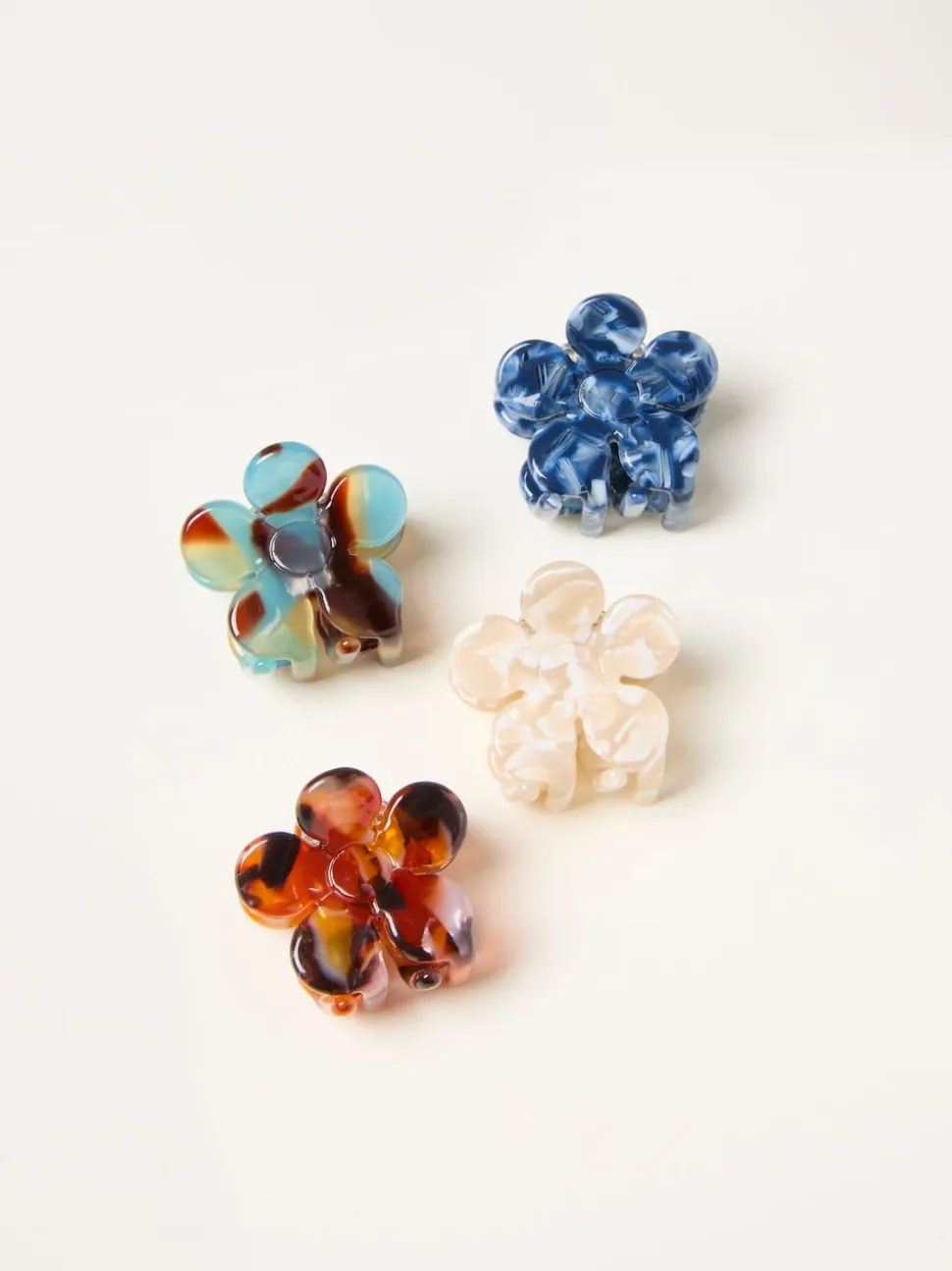 FatFace Multi 4 Pack Mini Flower Clips