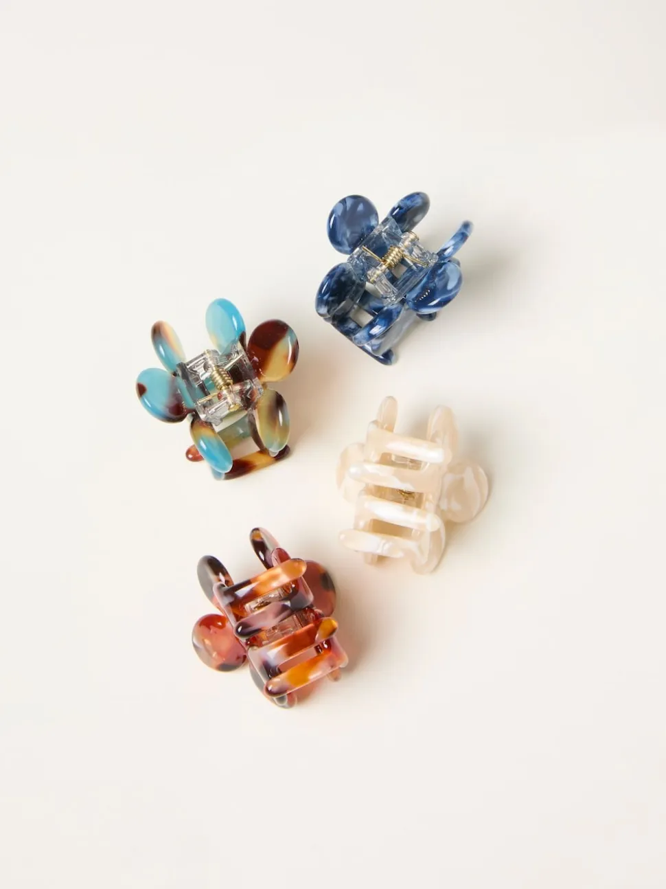 FatFace Multi 4 Pack Mini Flower Clips