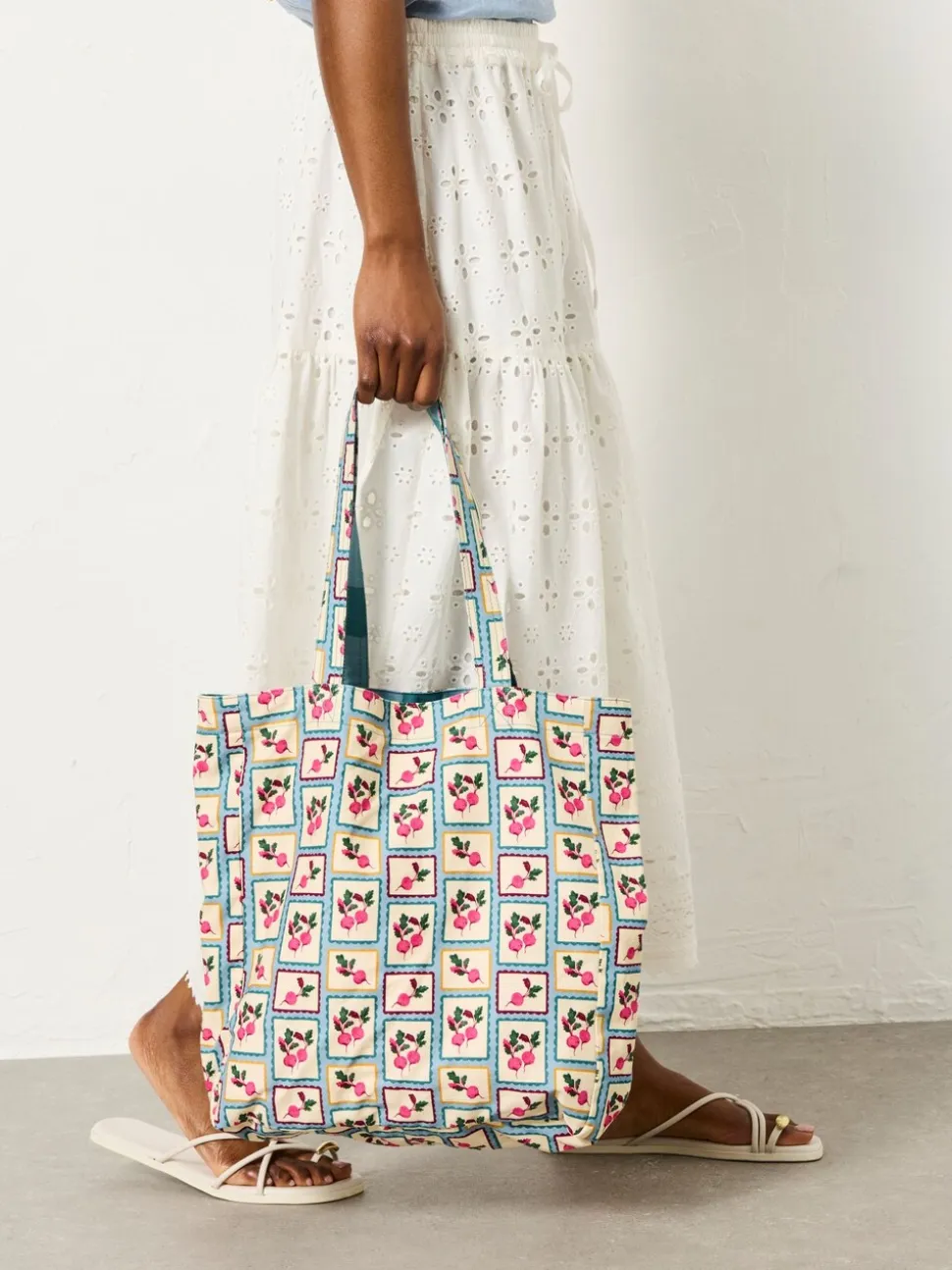 FatFace Multi Beetroot Reversible Tote Bag