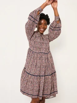FatFace Multi Stirling Midi Dress
