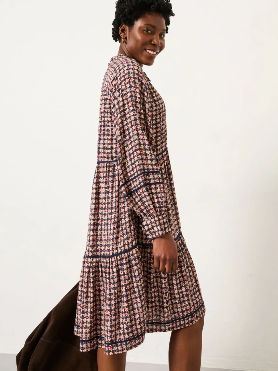 FatFace Multi Stirling Midi Dress