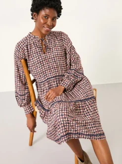 FatFace Multi Stirling Midi Dress