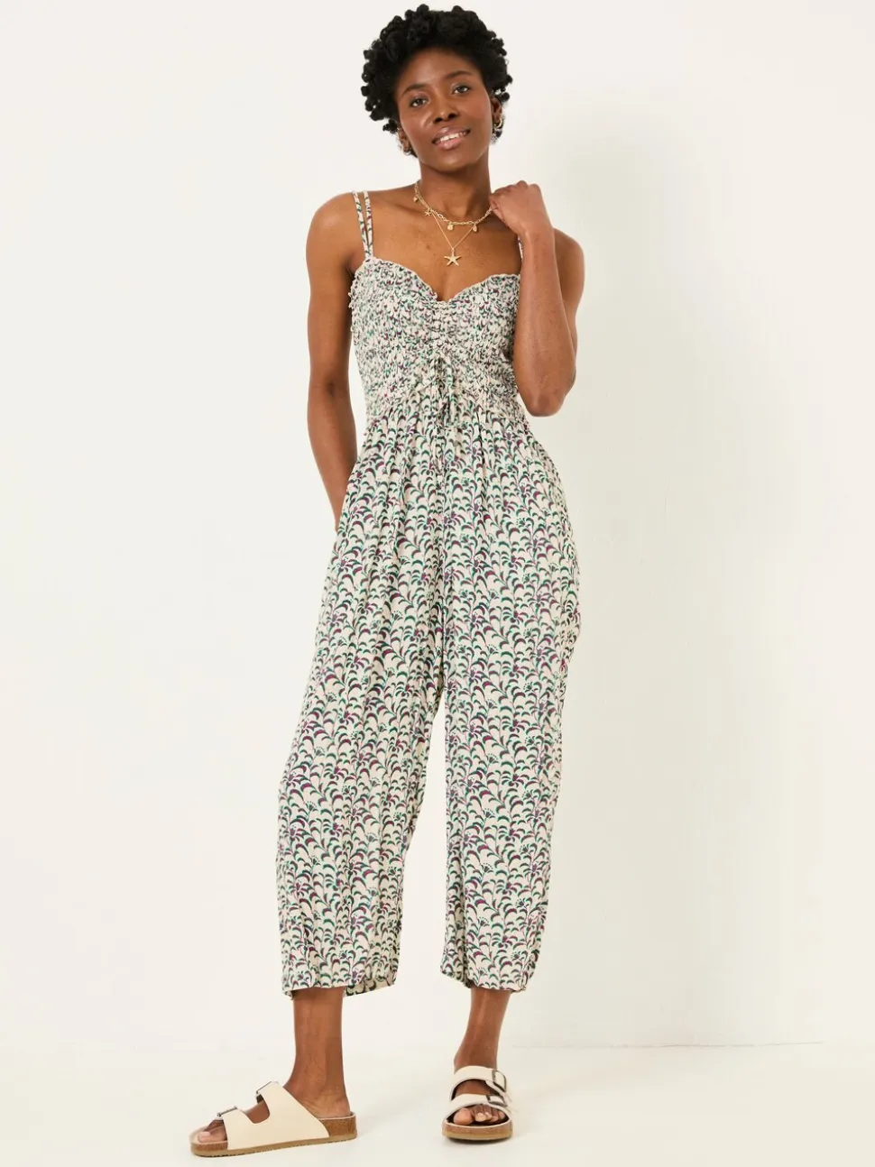 FatFace Natalie Multi Vine Floral Jumpsuit