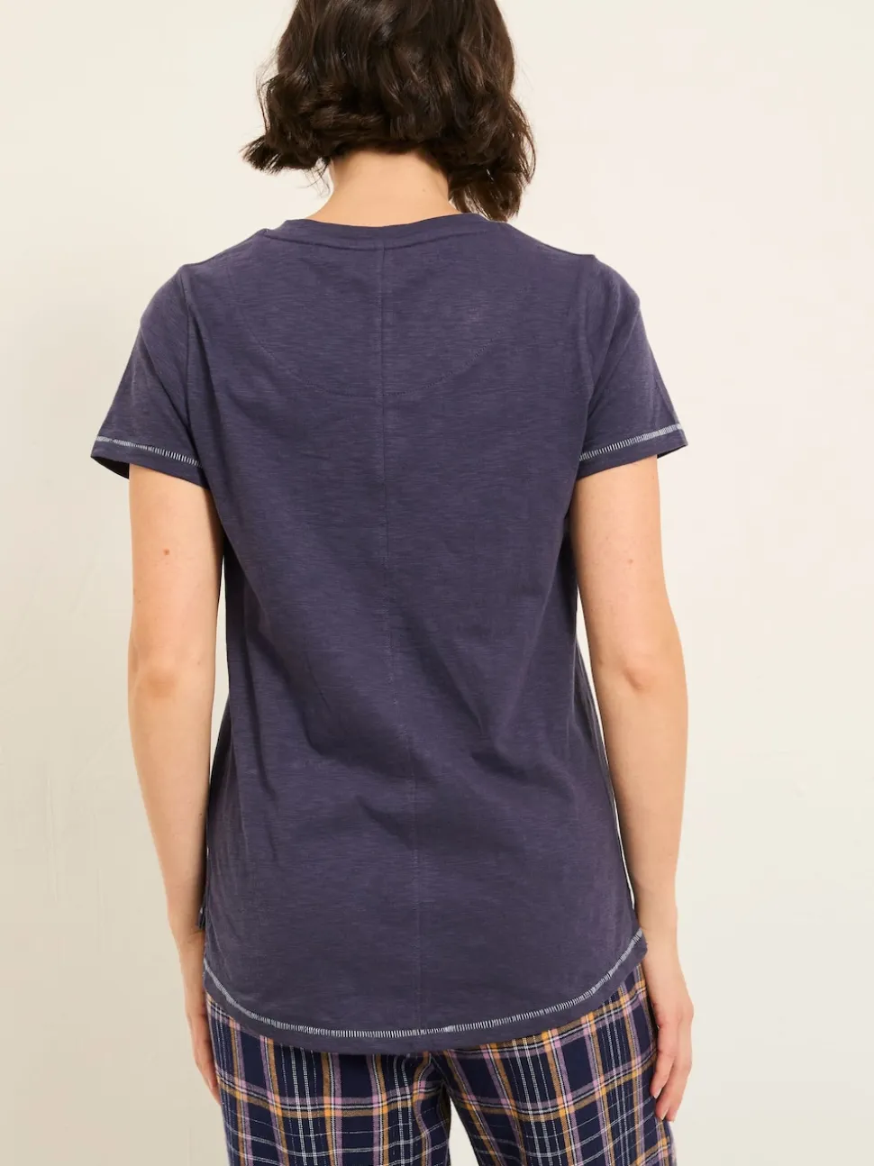FatFace Navy Apres Ski Graphic T Shirt