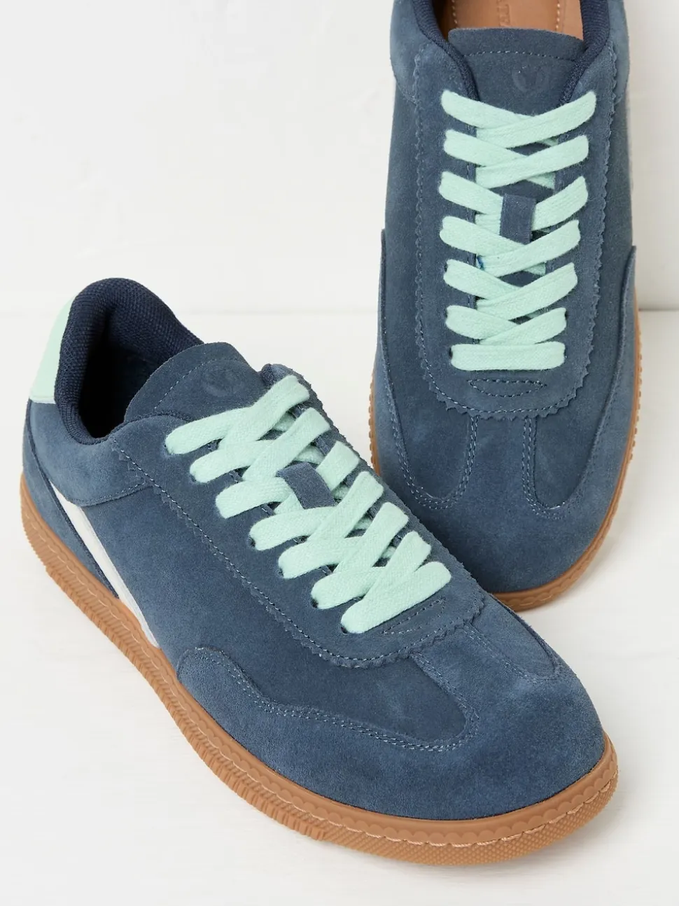FatFace Navy Fia Retro Trainer