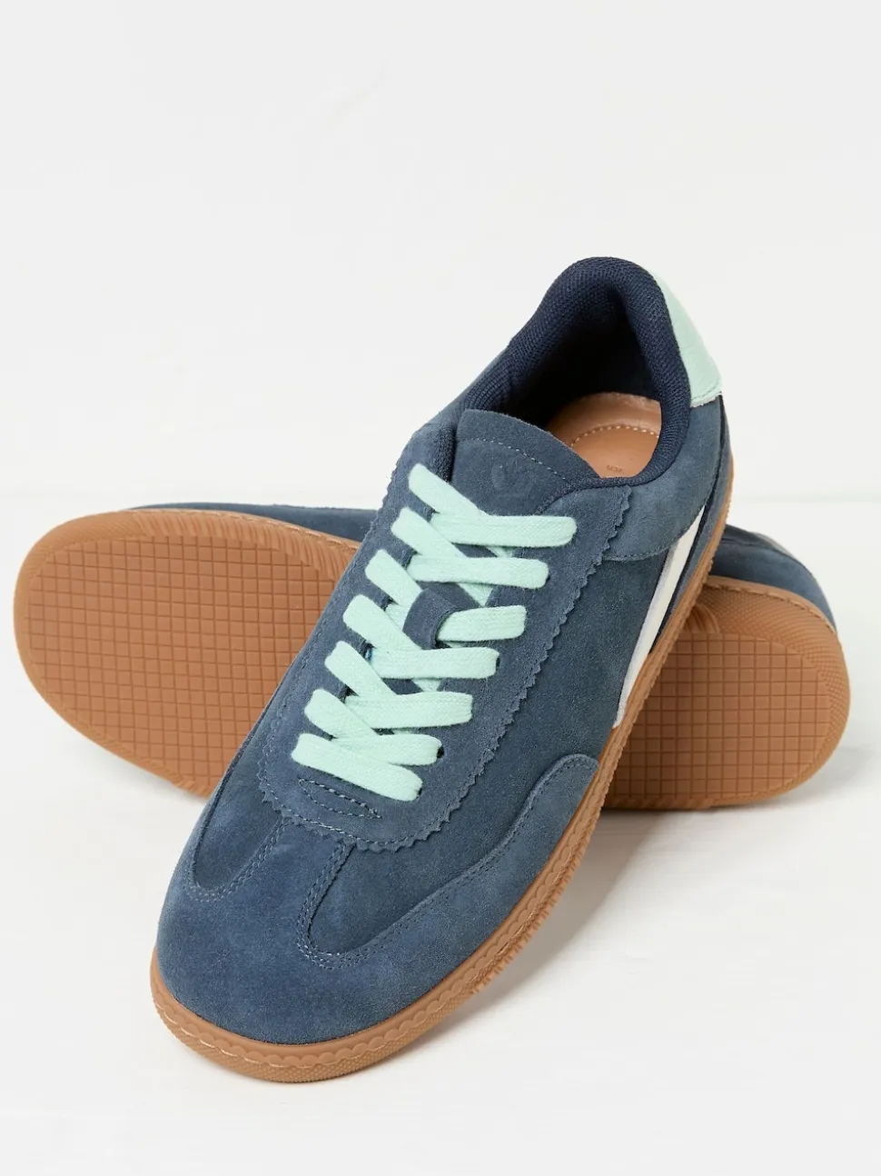 FatFace Navy Fia Retro Trainer