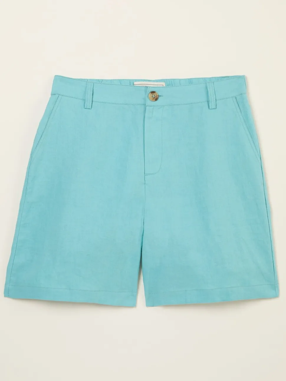 FatFace Nell Turquoise Blue Linen Shorts