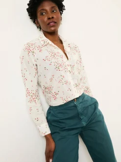 FatFace Olivia Ivory Cherries Shirt