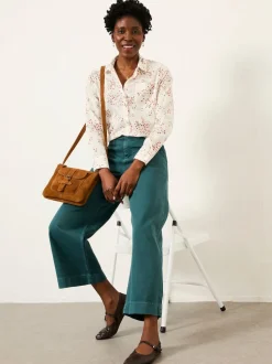 FatFace Olivia Ivory Cherries Shirt
