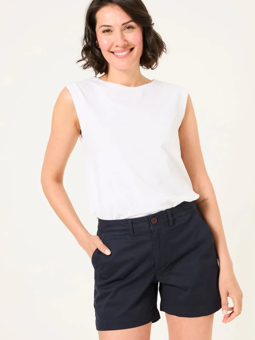 FatFace Padstow Navy Chino Shorts